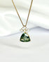 Pendentif Saphir Vert 1.85 carat & Diamants "Julie" - Elliade Paris