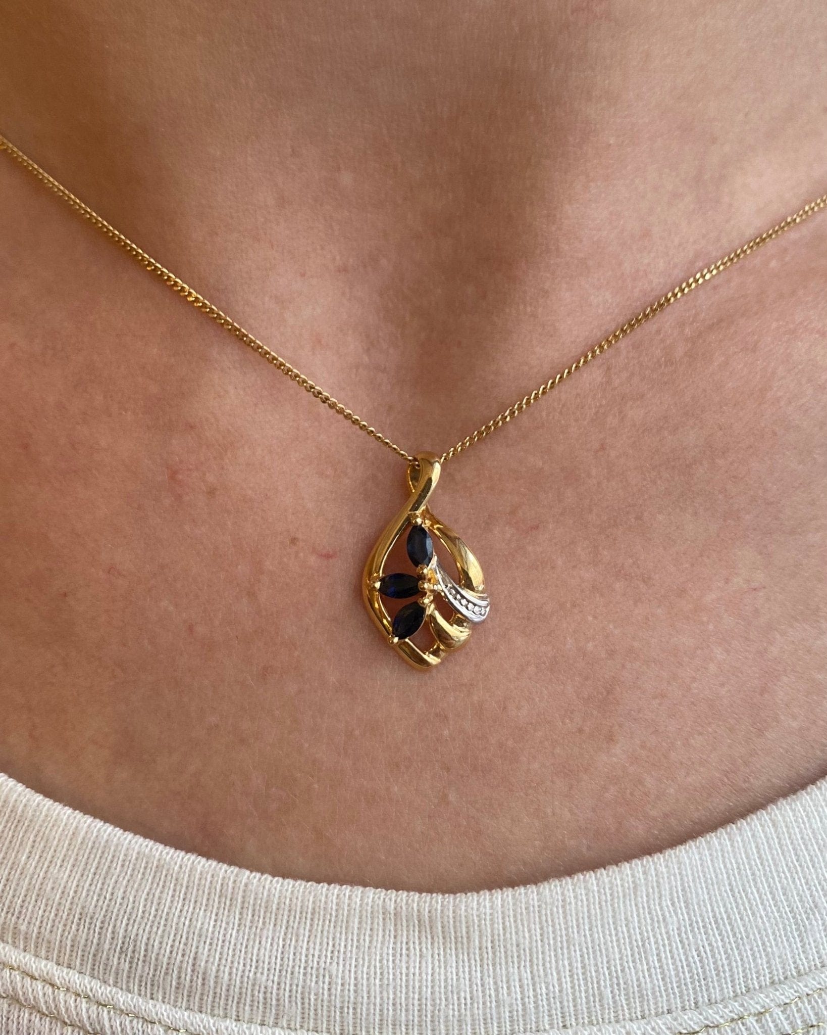 Pendentif Saphirs "Ludivine" - Elliade Paris