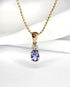 Pendentif Tanzanite 0.45 carat & Diamants "Laura" - Elliade Paris