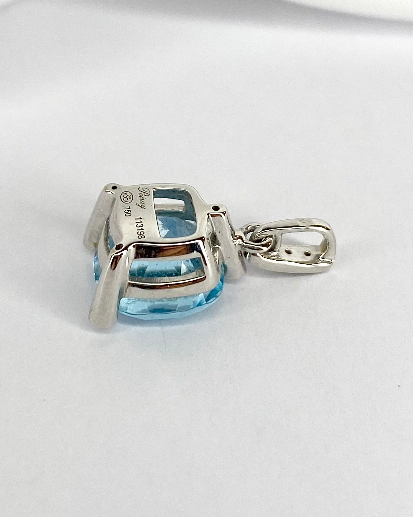 Pendentif Topaze 6.25 carats &amp; 6 Diamants "Sally" - Elliade Paris