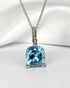 Pendentif Topaze 6.25 carats & 6 Diamants "Sally" - Elliade Paris