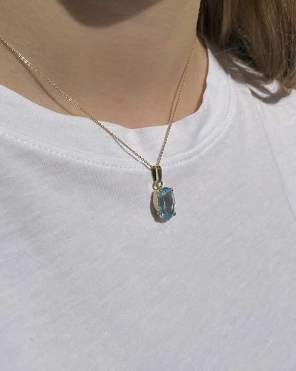 Pendentif Topaze 6.60 carats &quot;Églantine&quot; - Elliade Paris