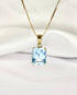 Pendentif Topaze Sky Blue 5.10 carats "Carina" - Elliade Paris