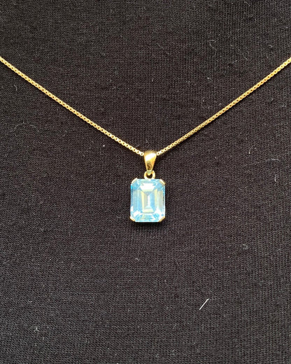 Pendentif Topaze Sky Blue 5.10 carats "Carina" - Elliade Paris
