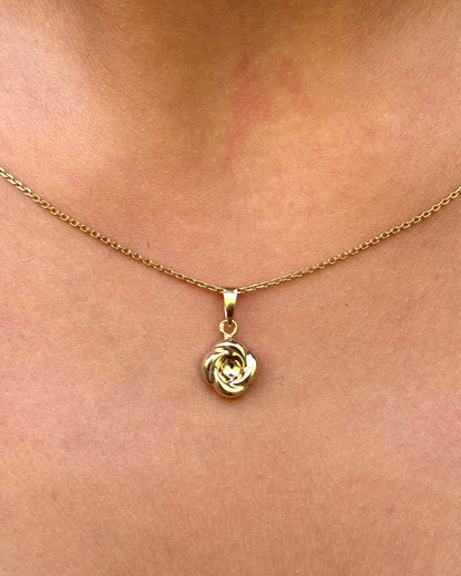 Pendentif Tourbillon Or Jaune 18 carats "Isidore" - Elliade Paris