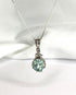 Pendentif Tourmaline Verte 2.75 carats & Diamants "Annaelle" - Elliade Paris