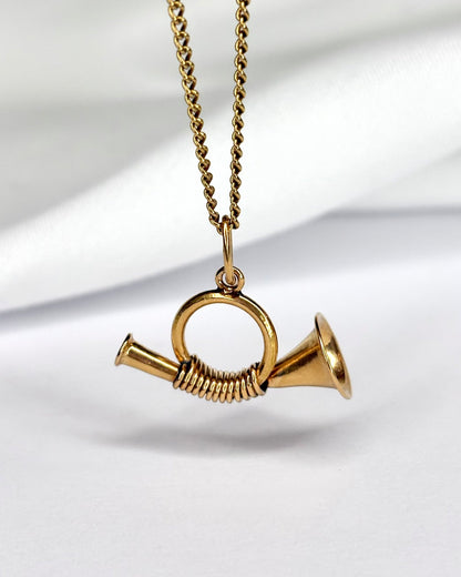 Pendentif Trompette Or Jaune "Oléa" - Elliade Paris