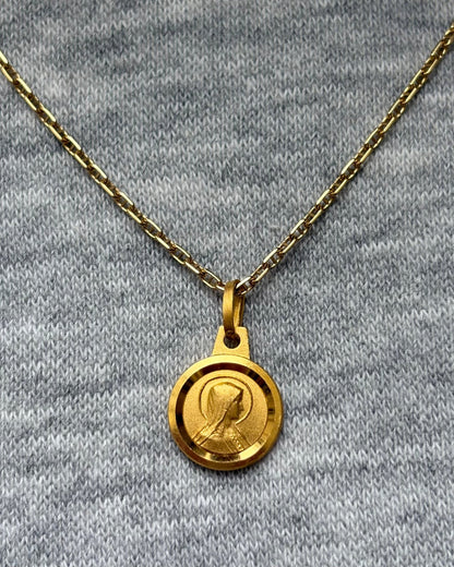 Pendentif Vierge Or Jaune &quot;Gabriella&quot; - Elliade Paris