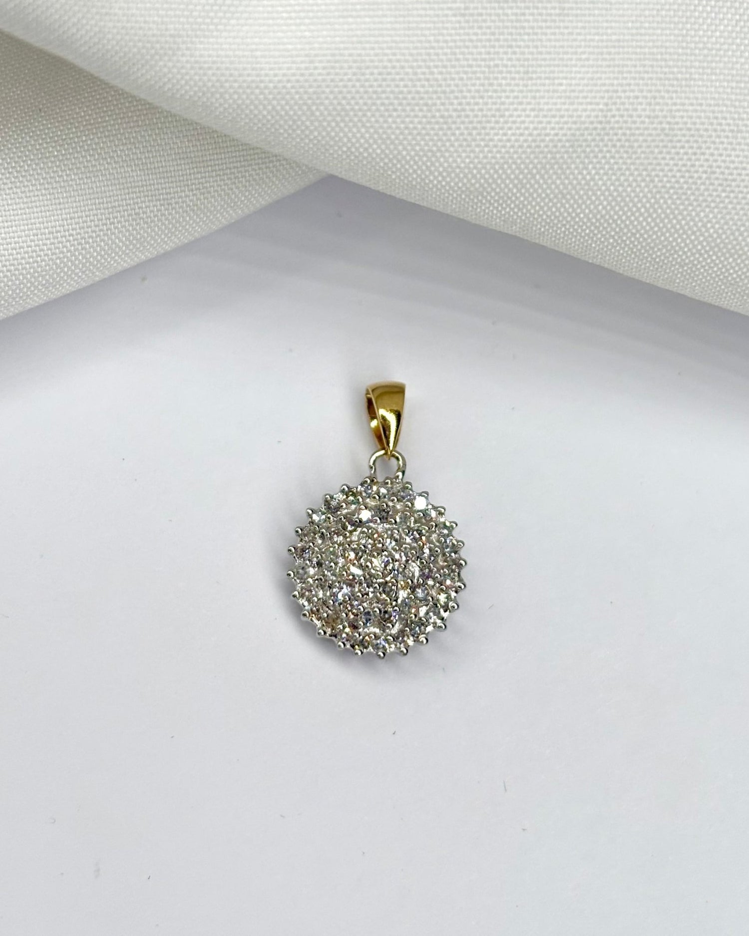 Pendentif Vintage 50 Diamants 0.50 carat &quot;Julia&quot; - Elliade Paris
