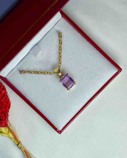 Pendentif Vintage Améthyste 3.50 carats &quot;Mélody&quot; - Elliade Paris