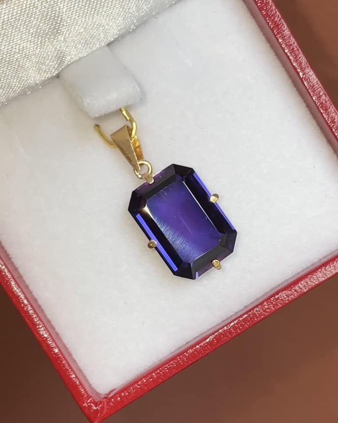 Pendentif Vintage Améthyste 4.20 carats &quot;Annabelle&quot;
