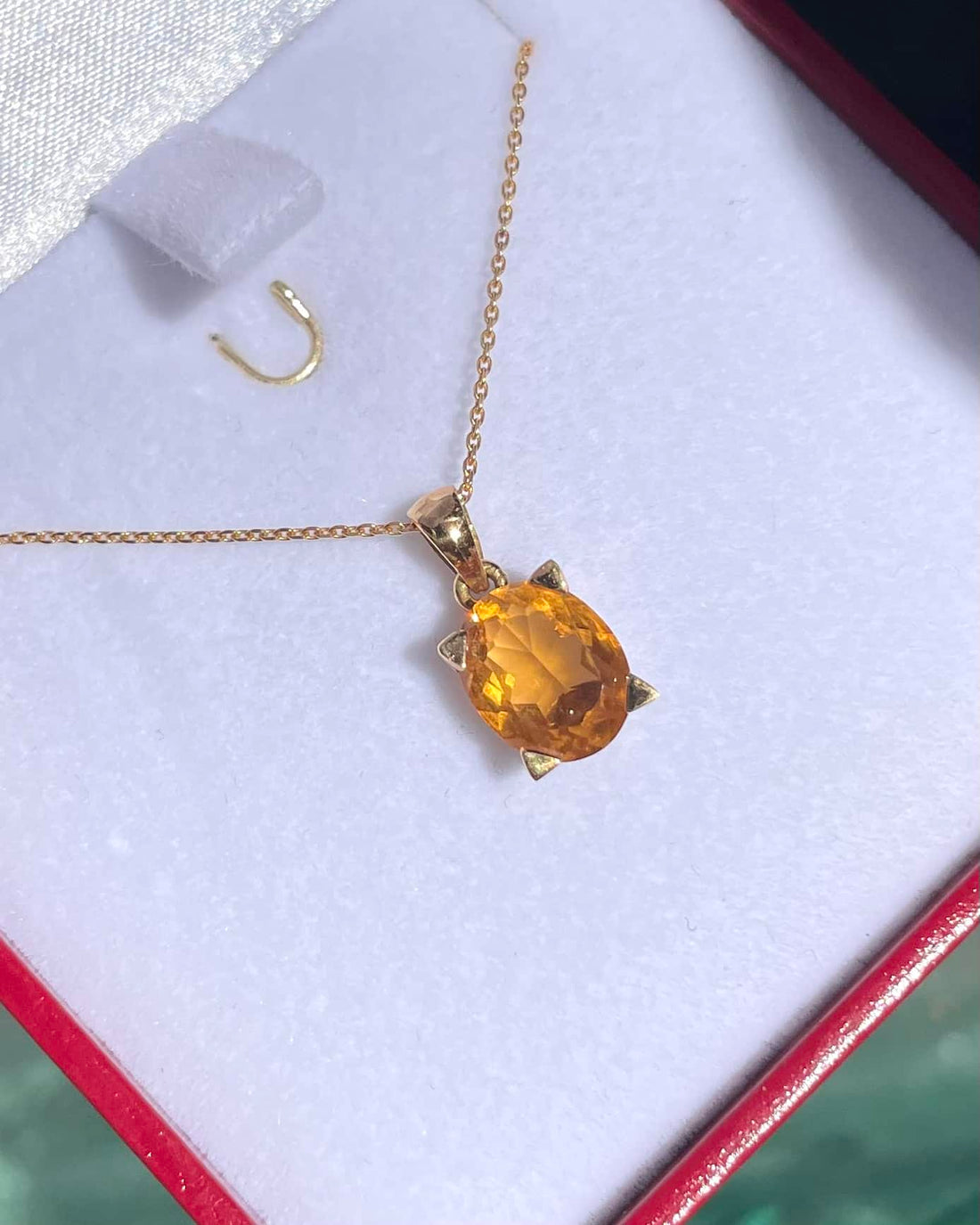 Pendentif Vintage Citrine 2.20 carats &quot;Johanna&quot;