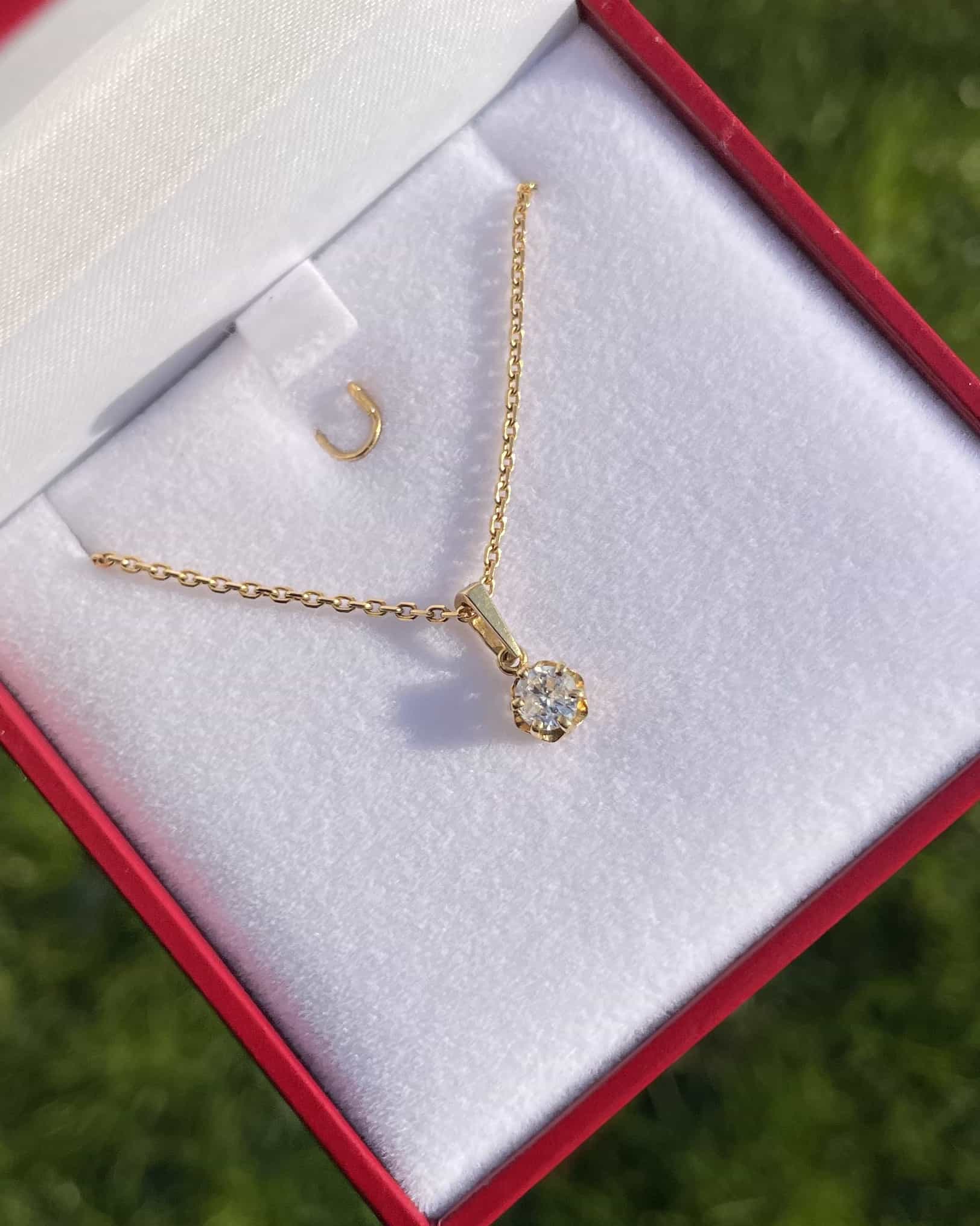 Pendentif Diamant 0.30 carat "Déniz"