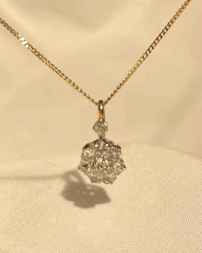 Pendentif Vintage Marguerite Diamants 0.63 carat &quot;Emme&quot;