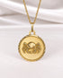 Pendentif Zodiaque Cancer Or Jaune 18 carats "Yuna" - Elliade Paris