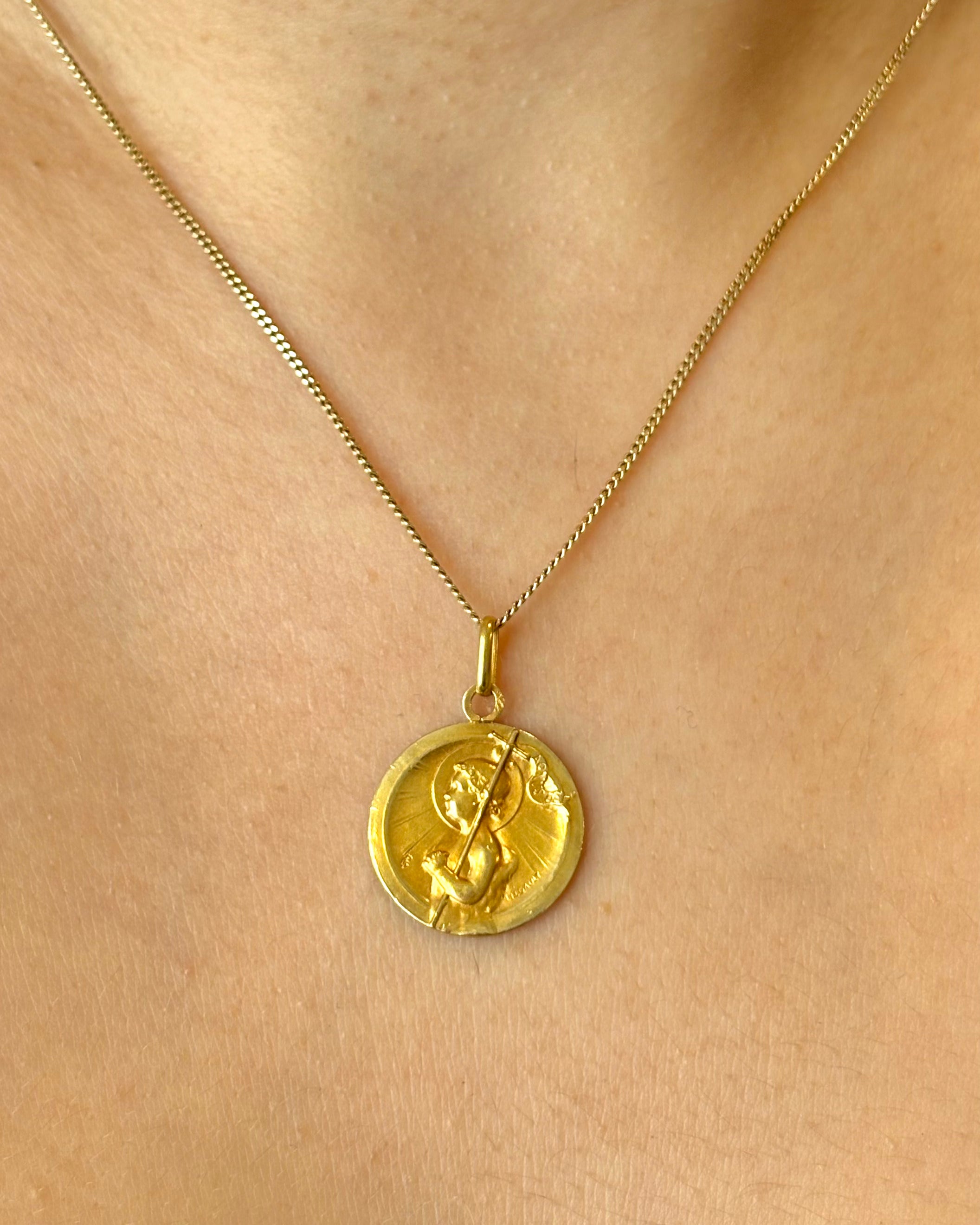 Médaille Or Jaune 18 carats "Abraham"