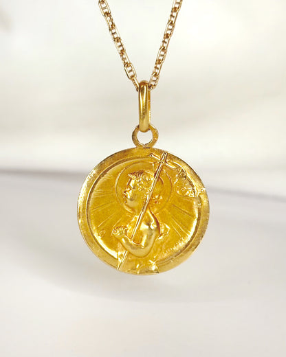 Médaille Or Jaune 18 carats "Abraham"