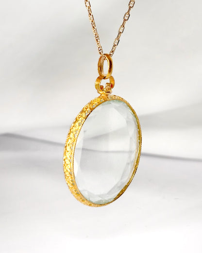 Pendentif Or Jaune 18 carats &amp; Verre "Ariette"