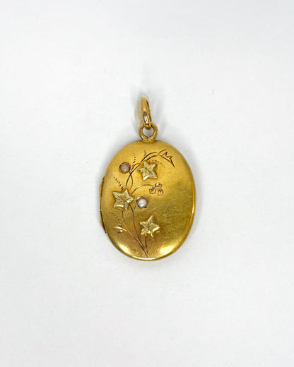 Pendentif Ouvrant Perles XIXe siècle &quot;Elsa&quot;