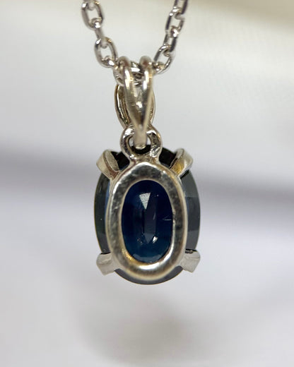 Colgante de zafiro de 1.50 quilates y diamante "Elora"