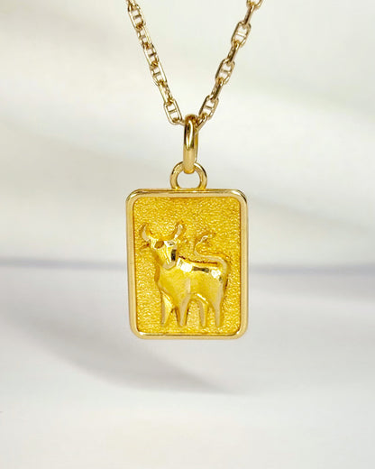 Pendentif Astro Taureau Or Jaune 18 carats "Cyrielle"