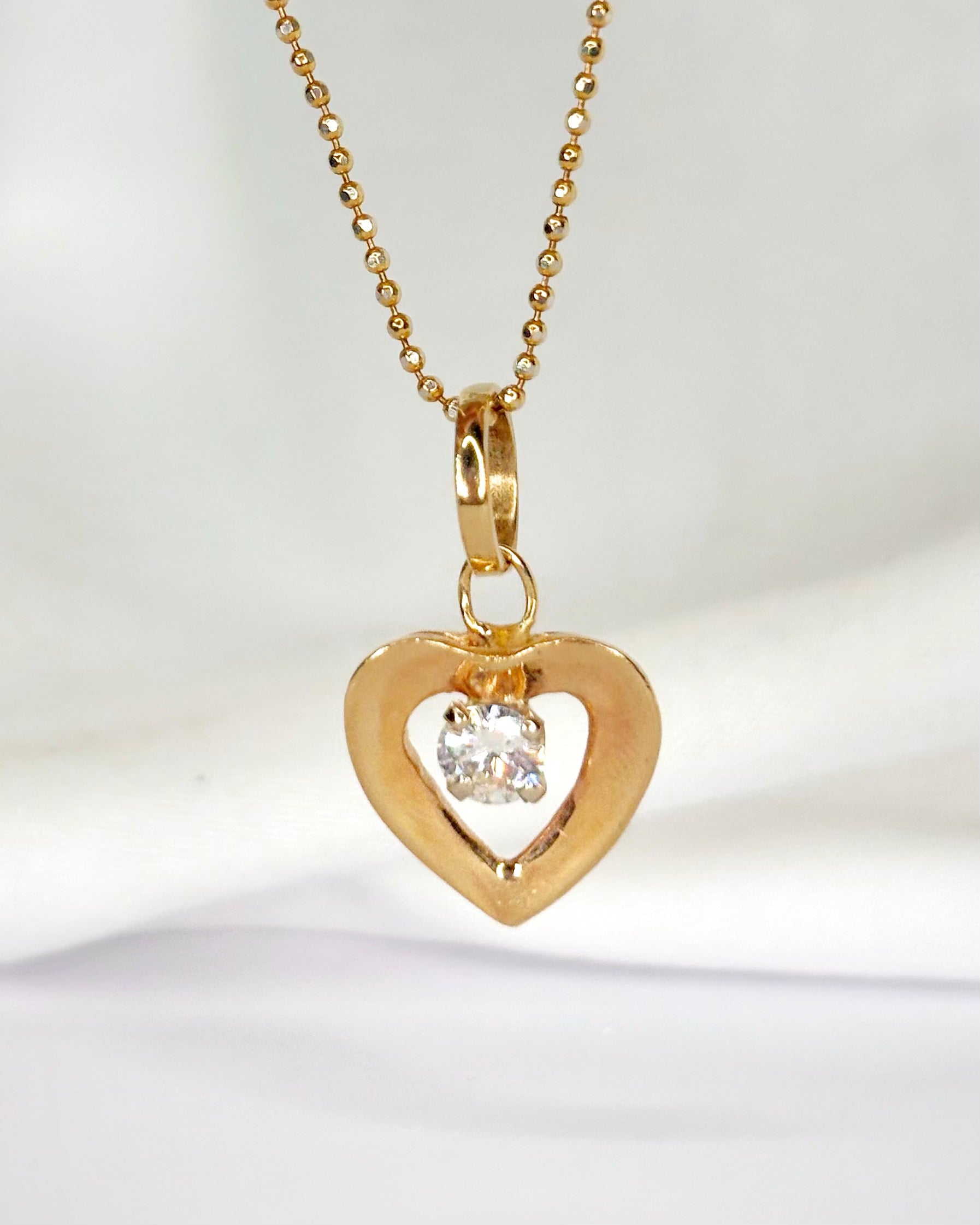 Colgante Corazón Diamante 0,30 quilates "Sybille"