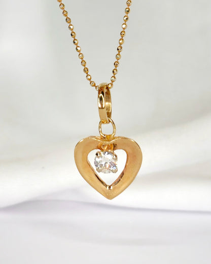 Colgante Corazón Diamante 0,30 quilates "Sybille"