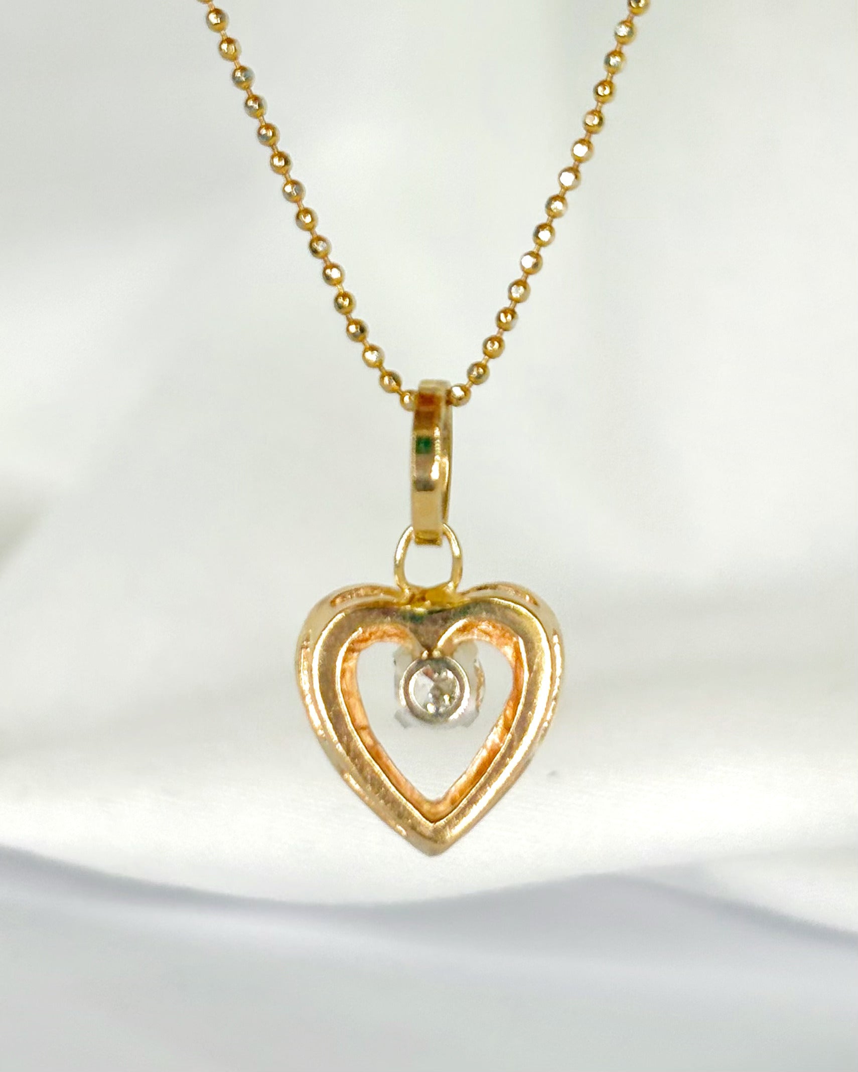 Colgante Corazón Diamante 0,30 quilates "Sybille"
