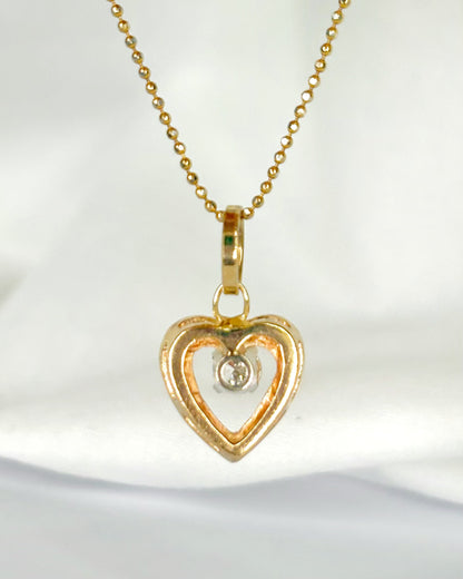Colgante Corazón Diamante 0,30 quilates "Sybille"