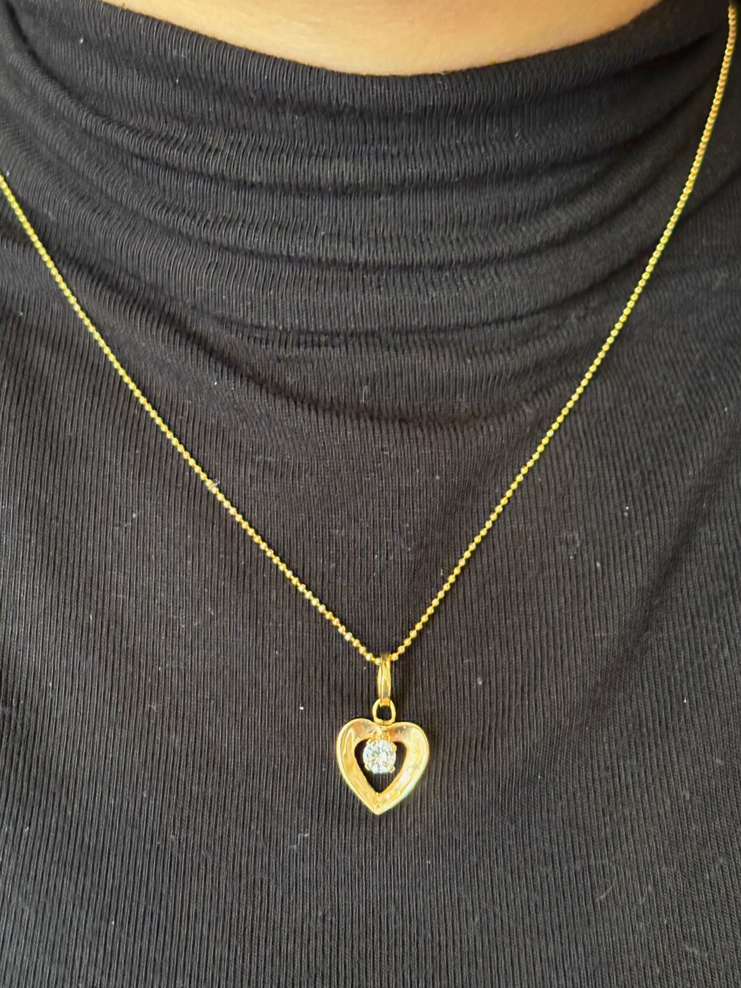 Colgante Corazón Diamante 0,30 quilates "Sybille"