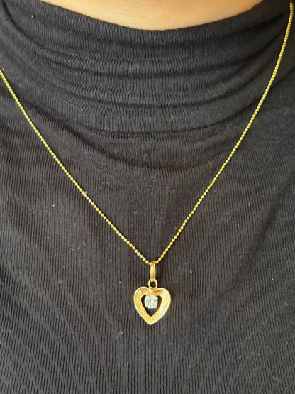 Colgante Corazón Diamante 0,30 quilates "Sybille"