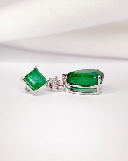 3-Carat Emerald &amp; Diamond Pendant "Joélia"