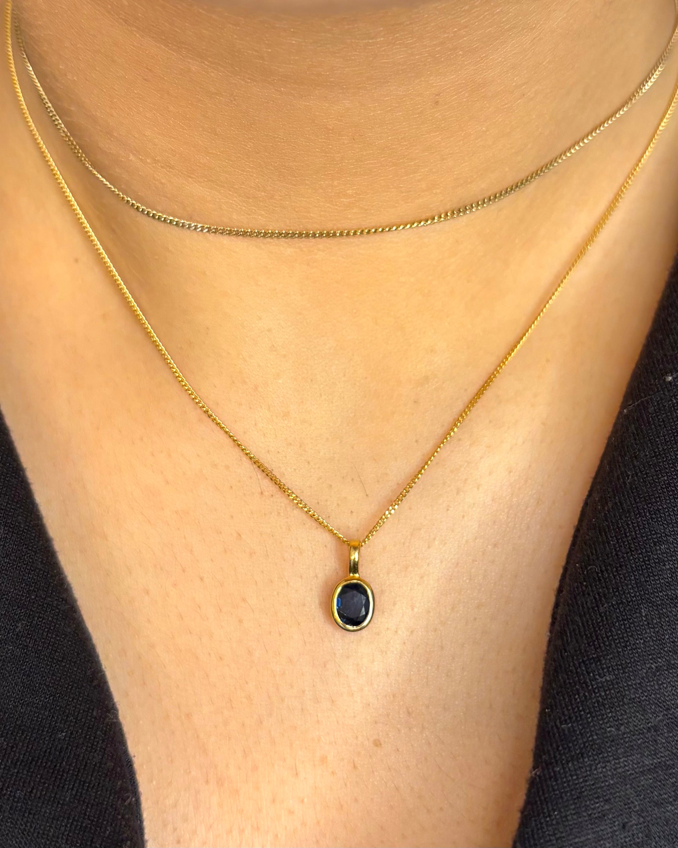 Pendentif Saphir 0.73 carat "Orphée" - Elliade Paris
