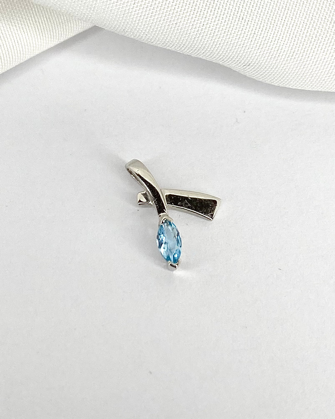 Pendentif Vintage Topaze "Violaine"