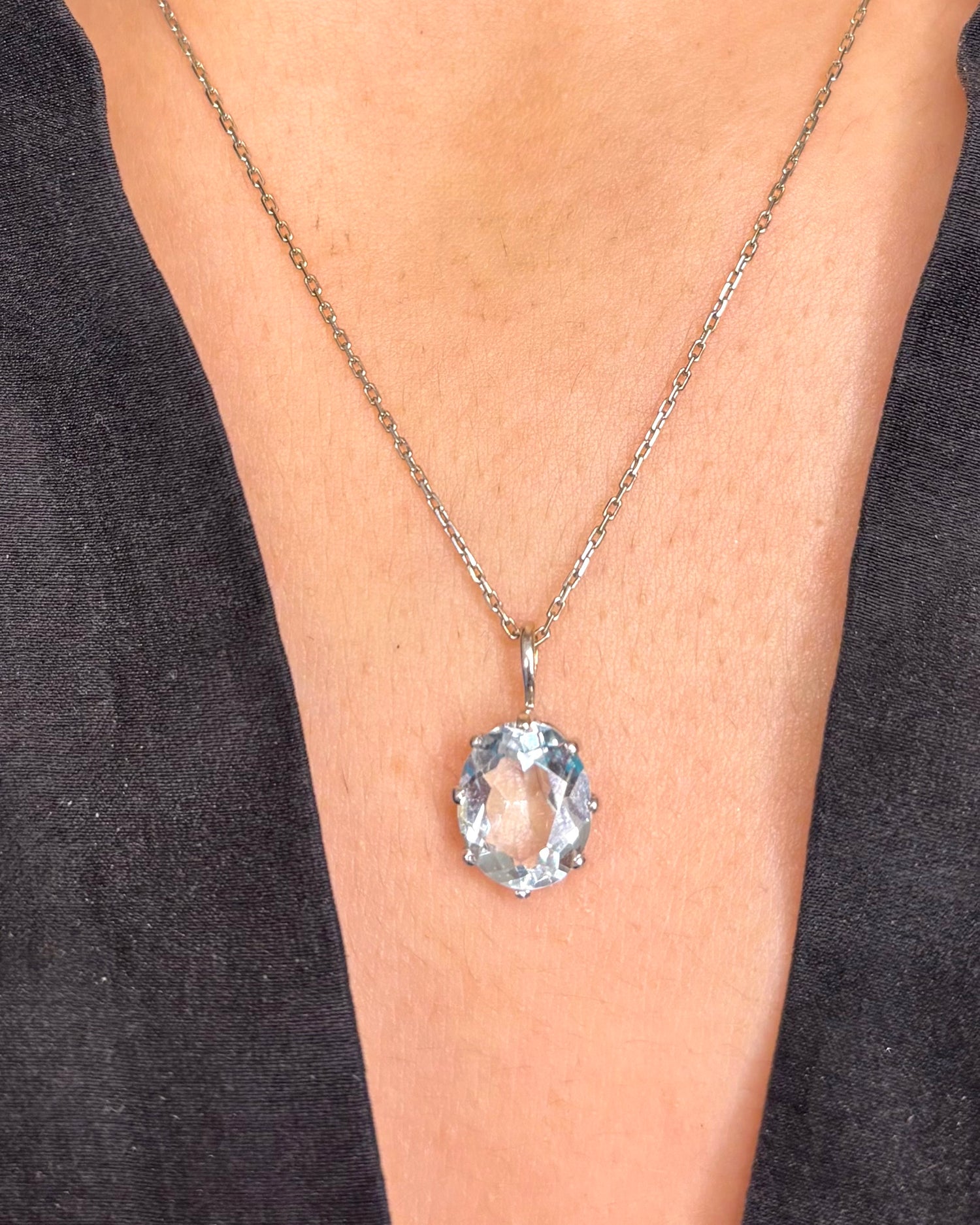 Pendentif Aigue-Marine 3.30 carats "Vanina"