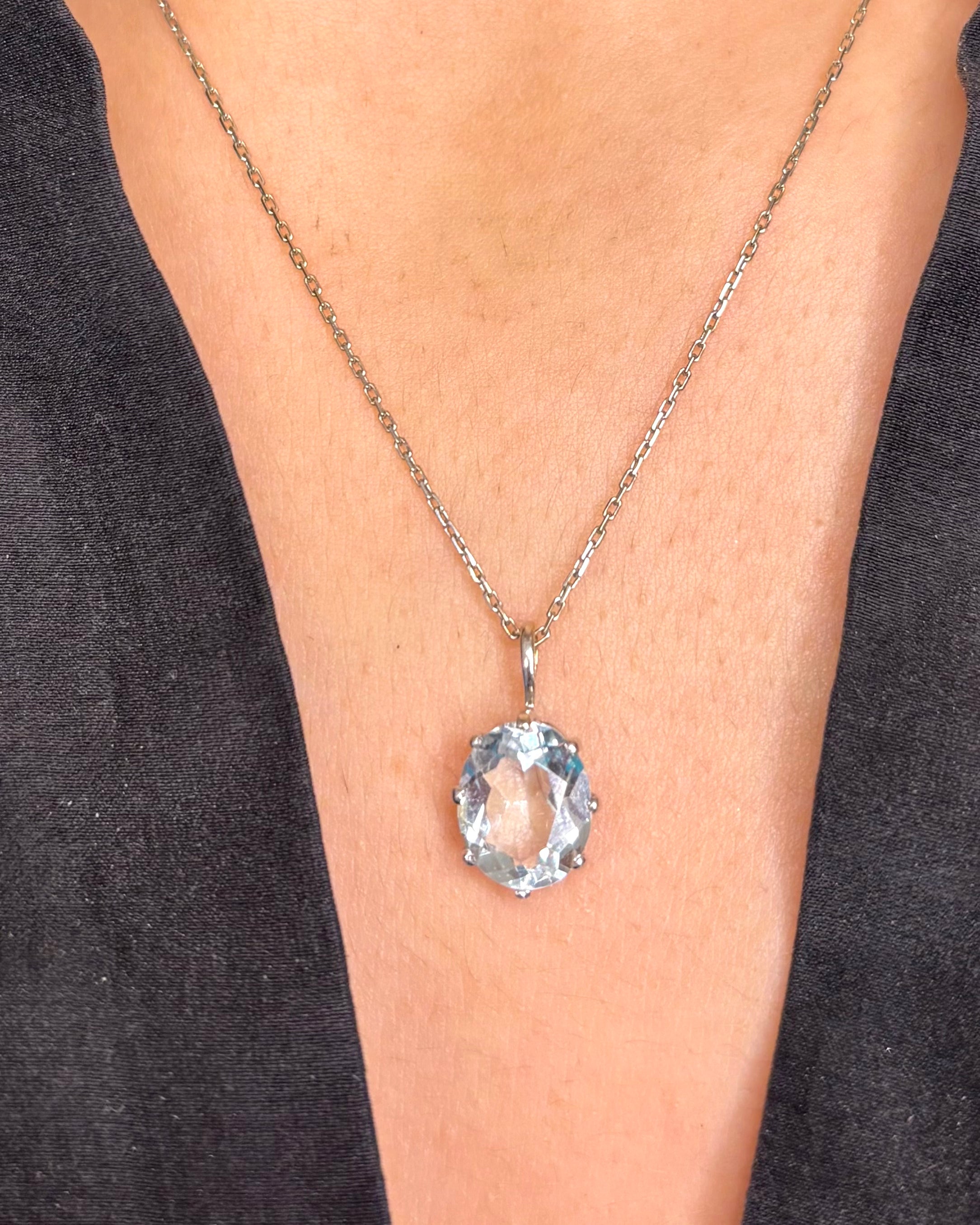 Pendentif Aigue-Marine 3.30 carats "Vanina"