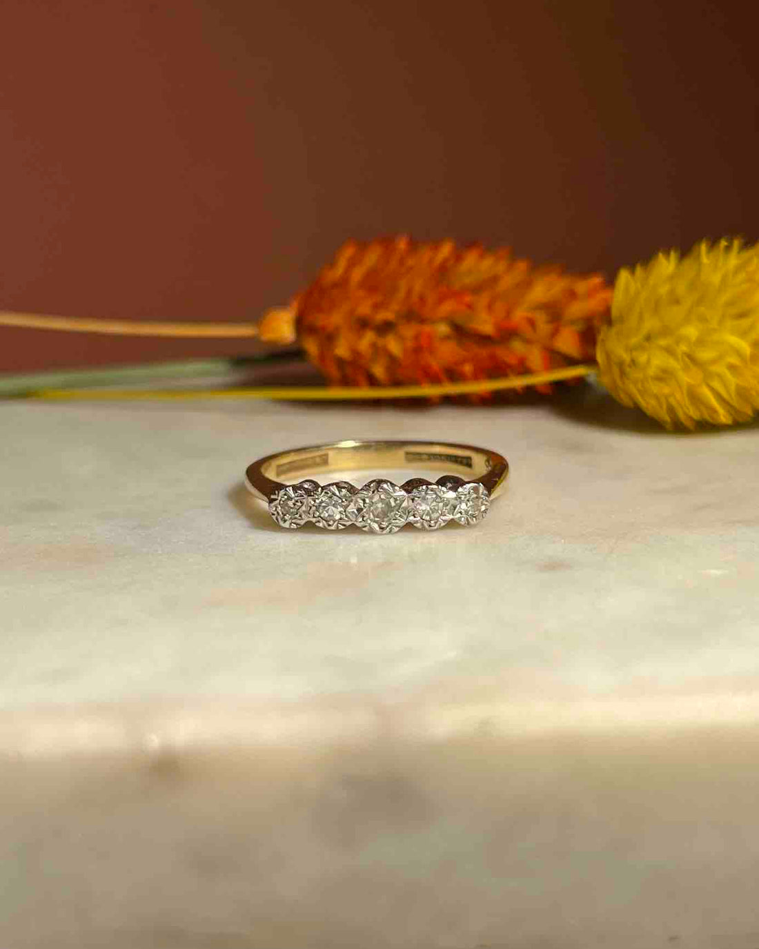 Bague rivière de diamants &quot;Sona&quot;