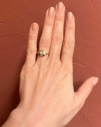 Bague Tank &amp; Diamant &quot;Loriana&quot;