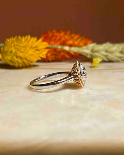 Bague style Art-déco 24 Diamants &quot;Taylor&quot;