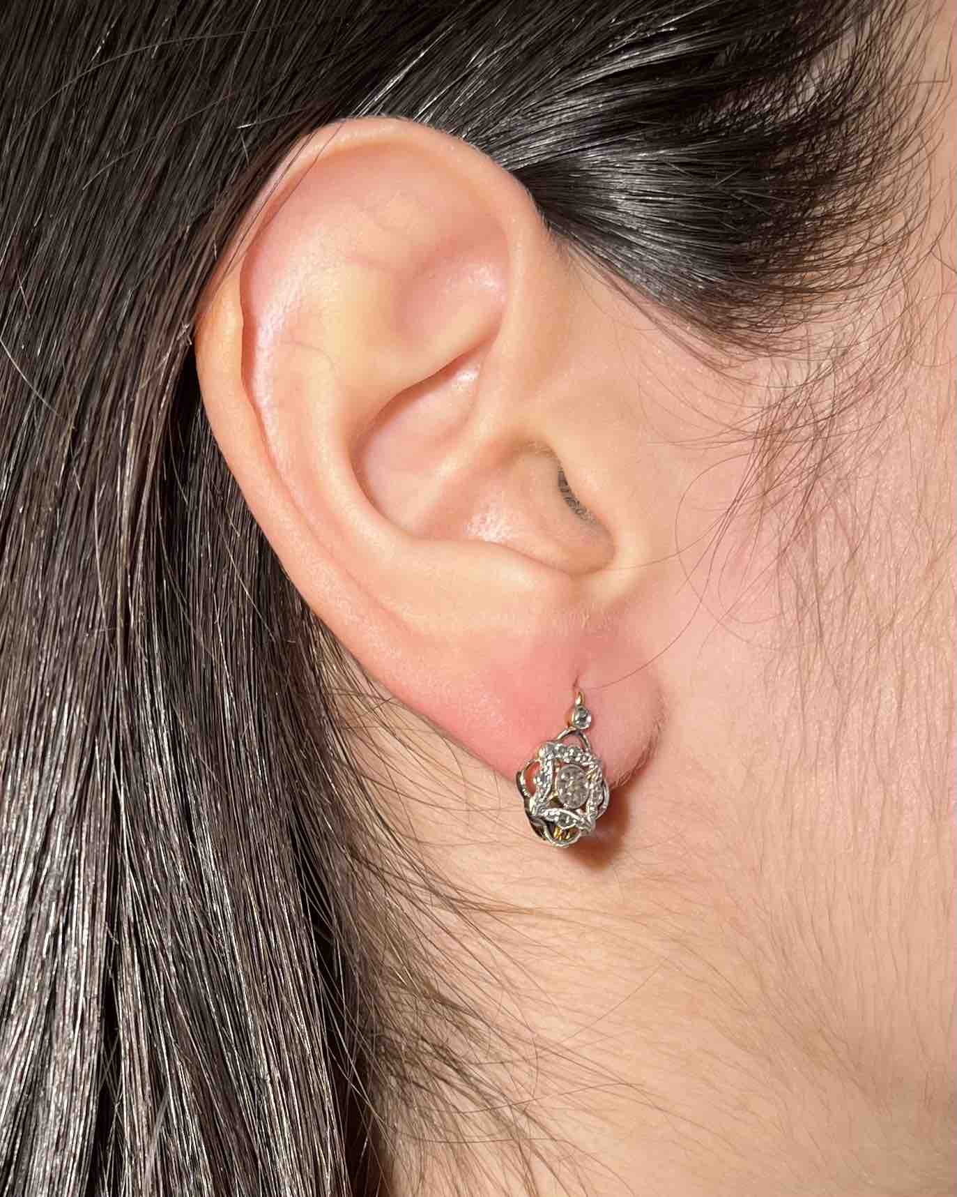 Pendientes Art Déco de diamantes &quot;Élise&quot;