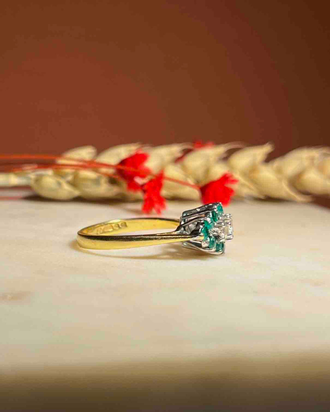 Bague Losange émeraudes &amp; diamants &quot;Jane&quot;