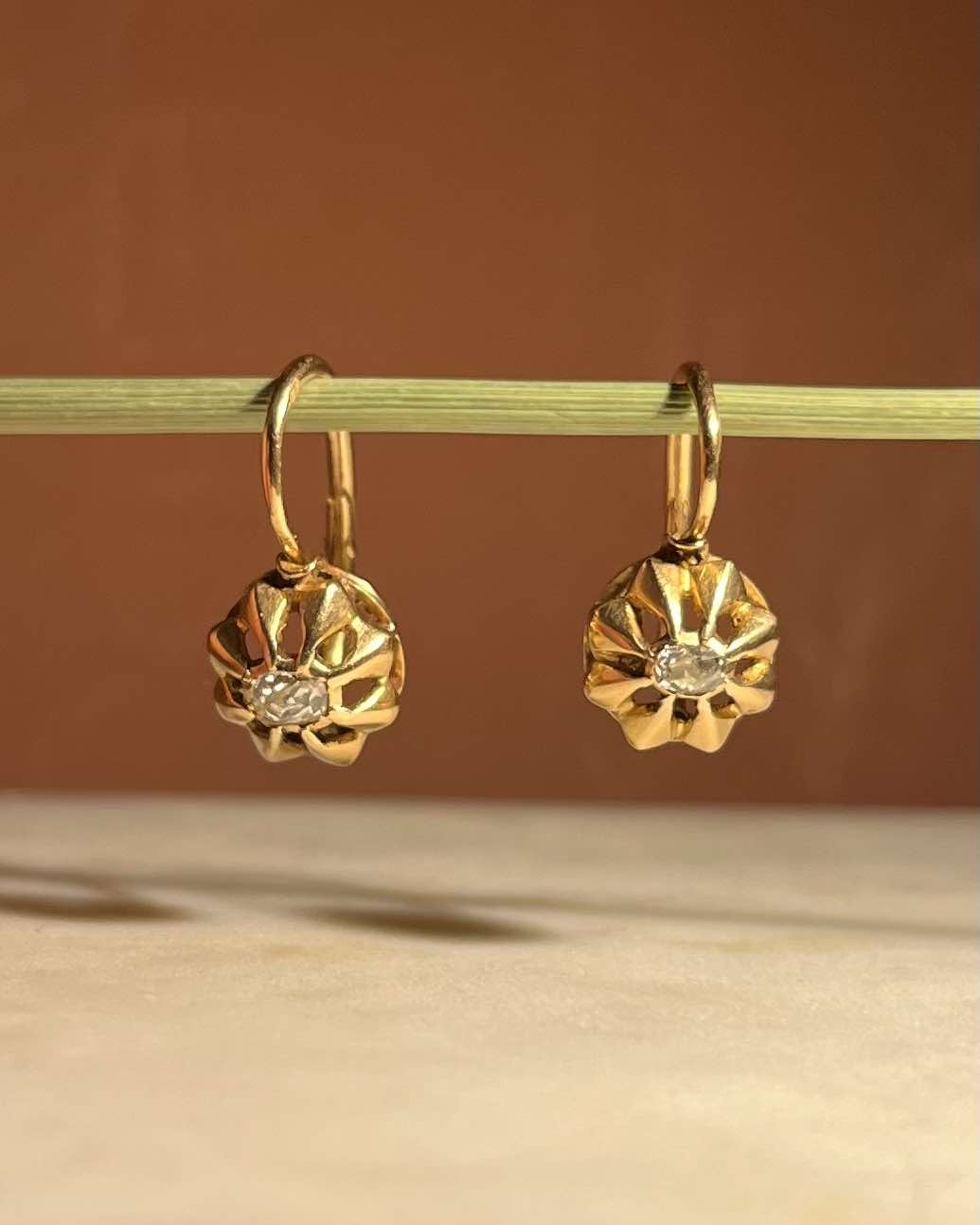 Dormeuses Diamants et Or &quot;Kylia&quot;