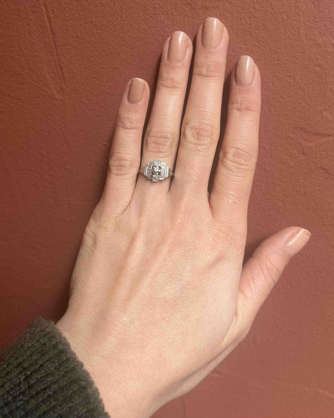 Bague Art-Déco Diamants &quot;Gaella&quot;
