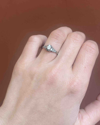 Bague Art déco diamant Vintage &quot;Oyana&quot;