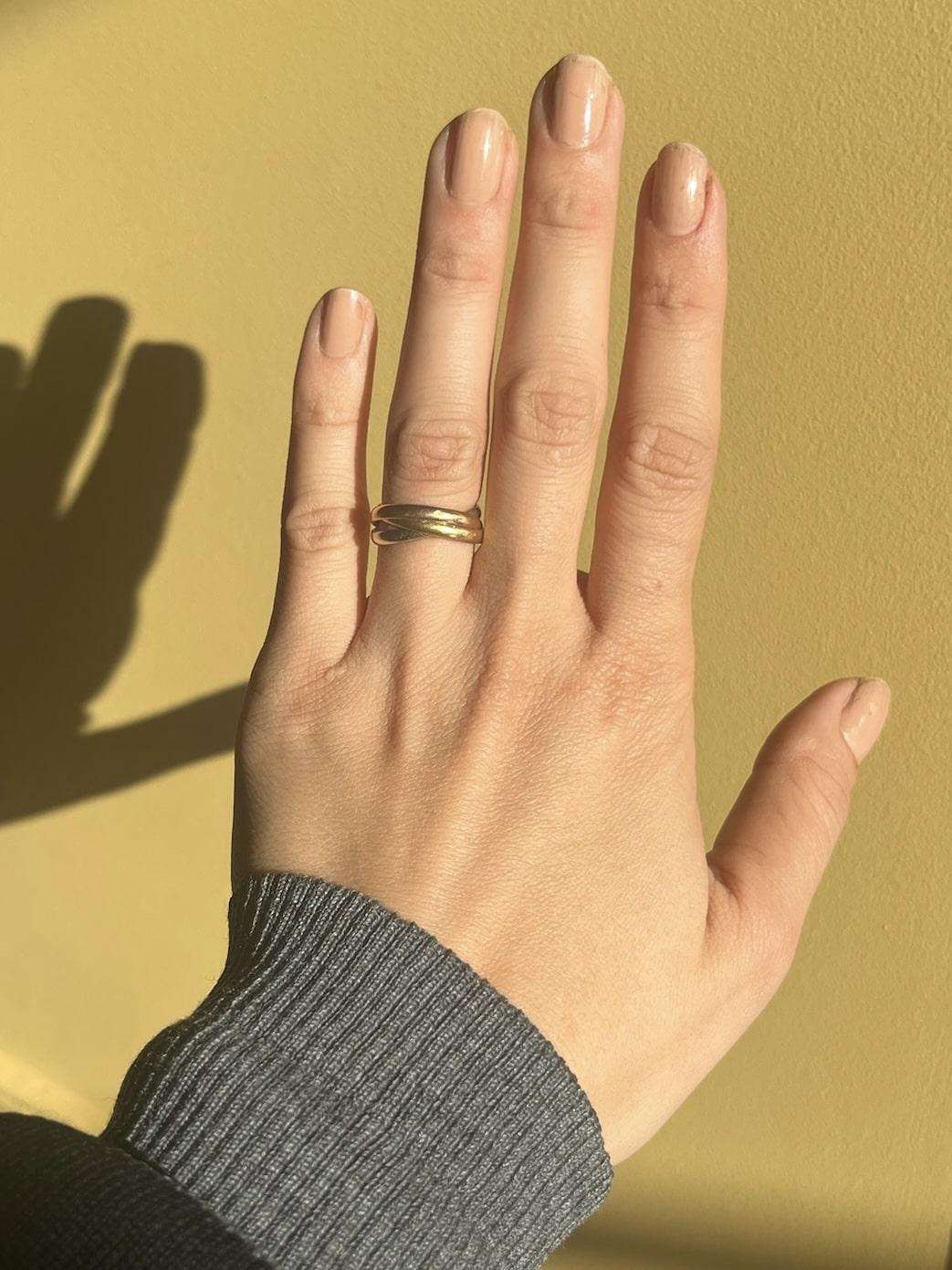 &quot;Naëlle&quot; three-gold wedding band