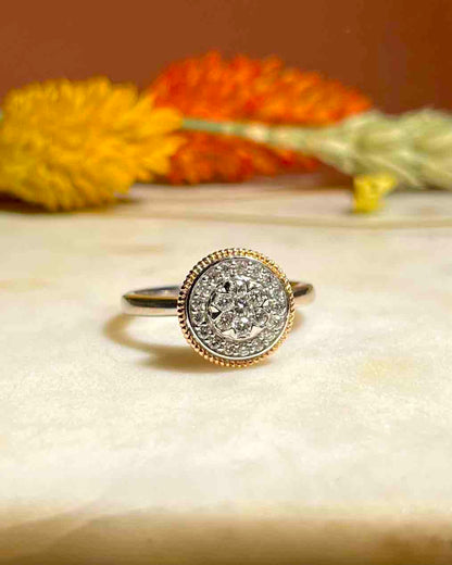 Bague style Art-déco 24 Diamants &quot;Taylor&quot;