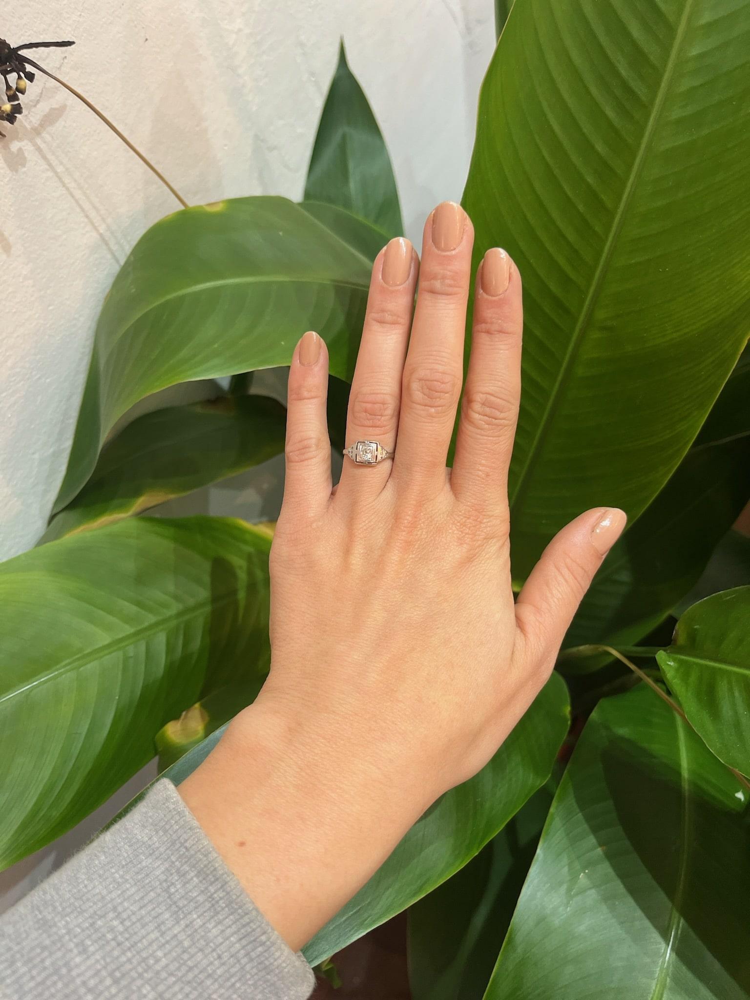 Bague Art déco diamants "Oria"