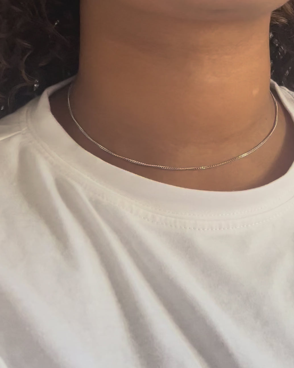 Chaîne Or Gris 18 carats "Lydie"