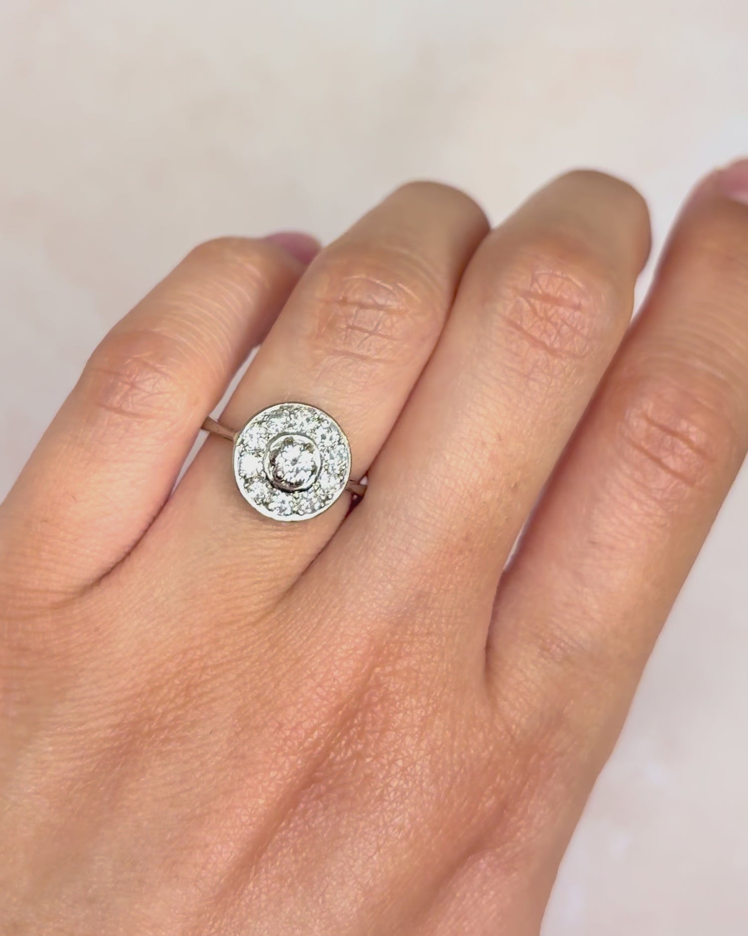 Bague Art-Déco Diamants 0.60 carat "Fanny"