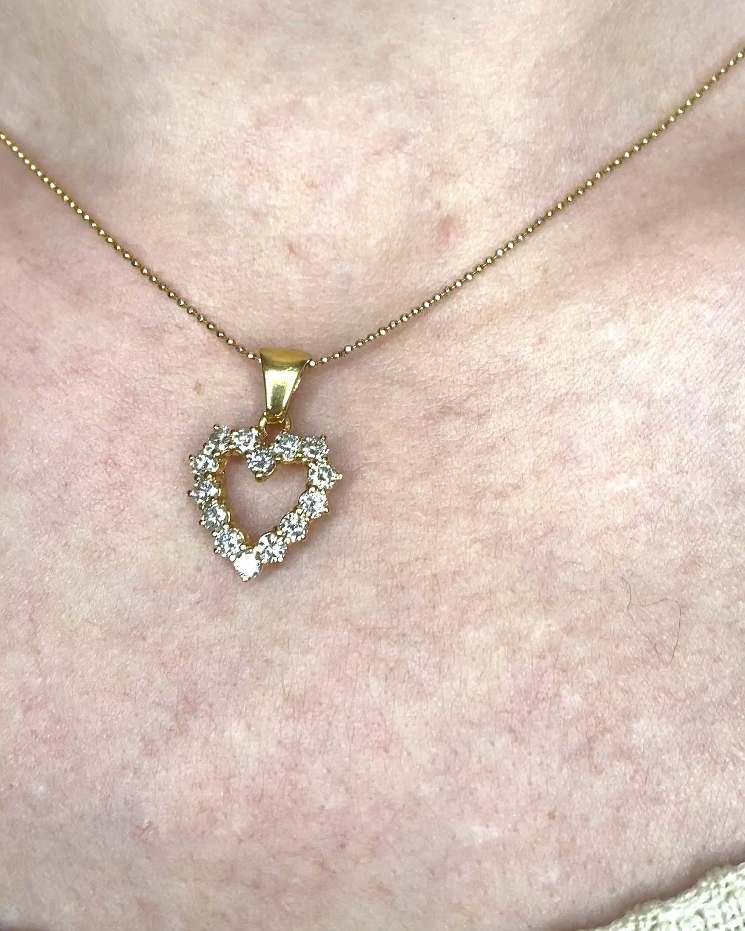 Colgante Corazón Diamantes 1 quilate &quot;Coraline&quot;